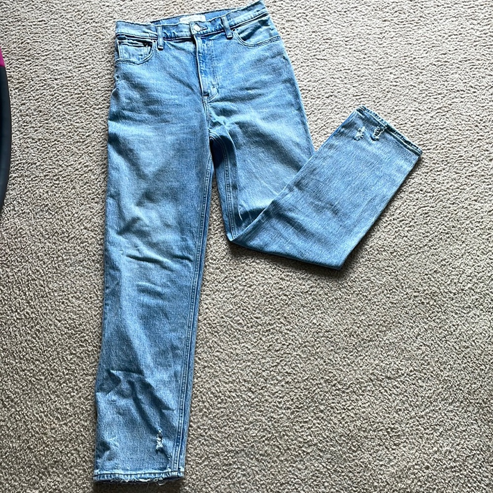 Abercrombie & fitch the 90s straight ultra high rise jeans